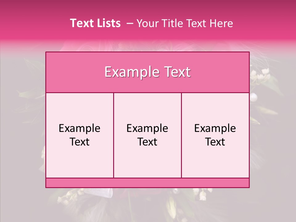 Bouquet Green Bridal PowerPoint Template