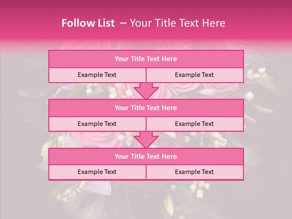 Bouquet Green Bridal PowerPoint Template