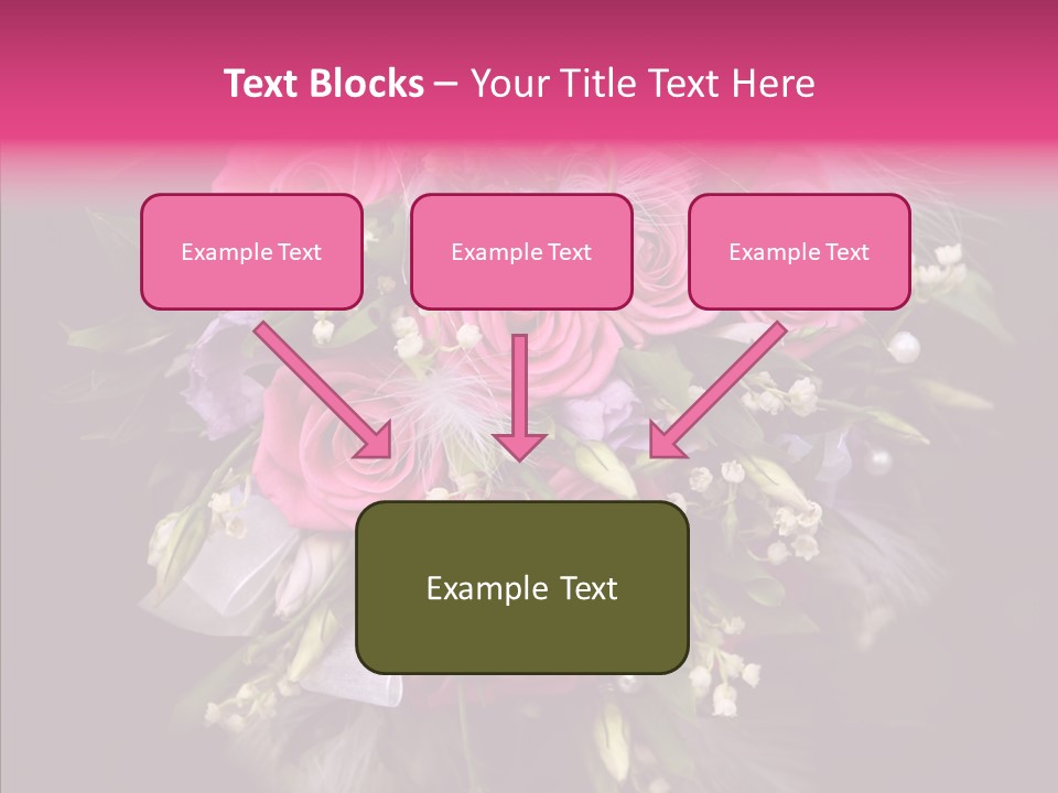Bouquet Green Bridal PowerPoint Template