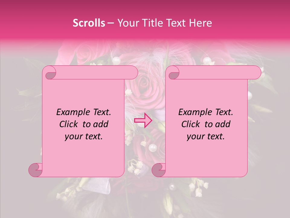 Bouquet Green Bridal PowerPoint Template