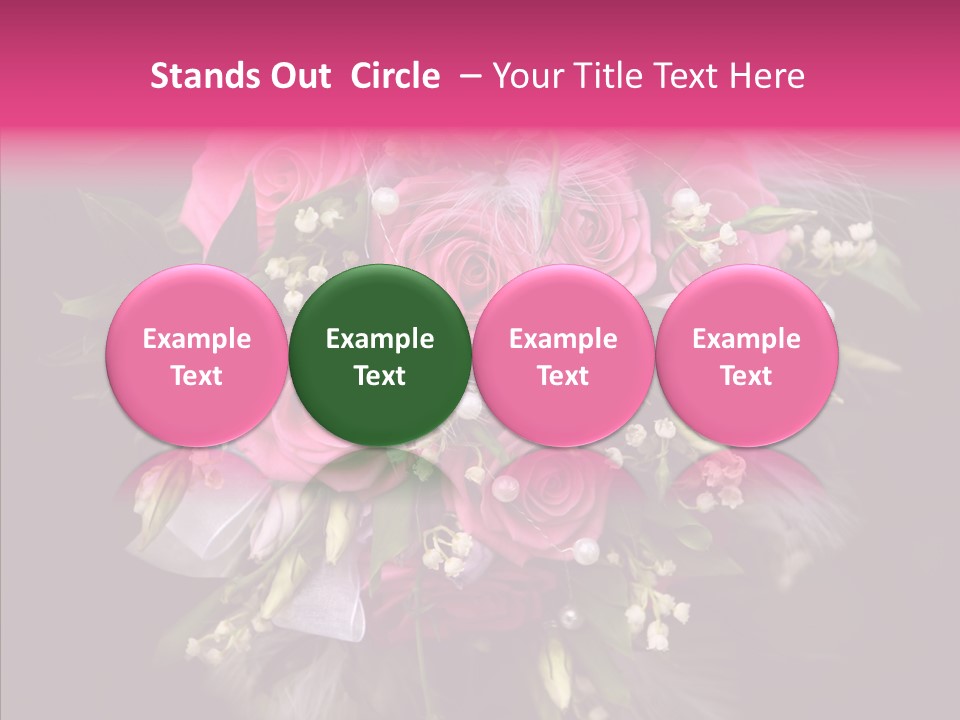 Bouquet Green Bridal PowerPoint Template