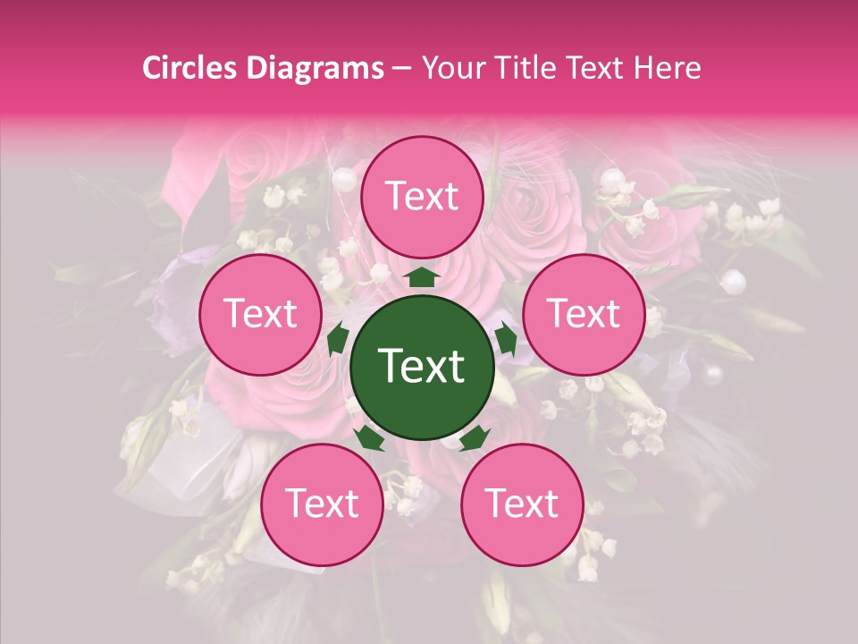 Bouquet Green Bridal PowerPoint Template