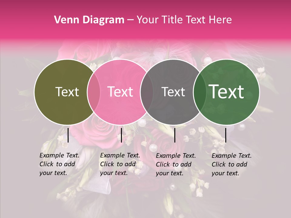 Bouquet Green Bridal PowerPoint Template
