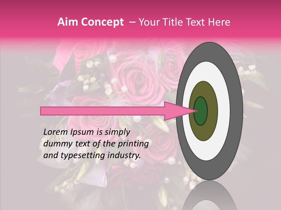 Bouquet Green Bridal PowerPoint Template