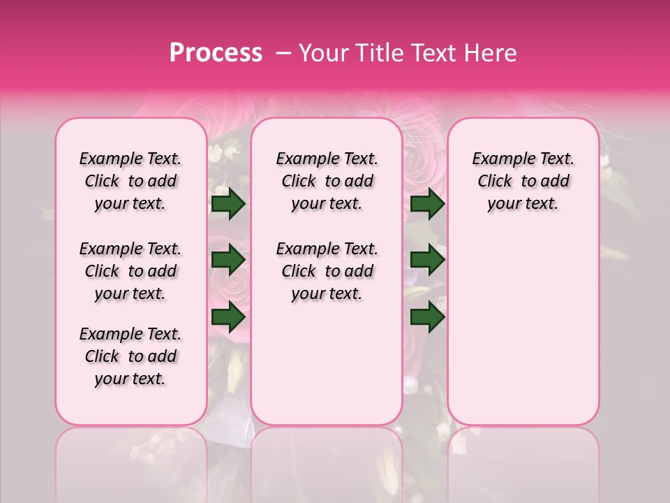 Bouquet Green Bridal PowerPoint Template