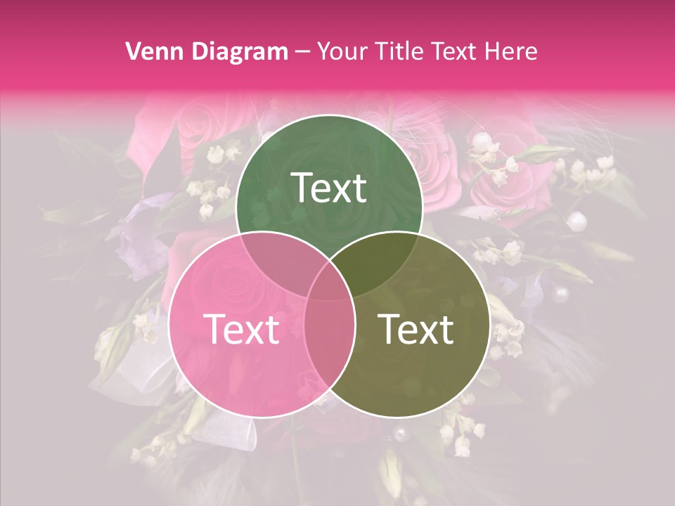 Bouquet Green Bridal PowerPoint Template