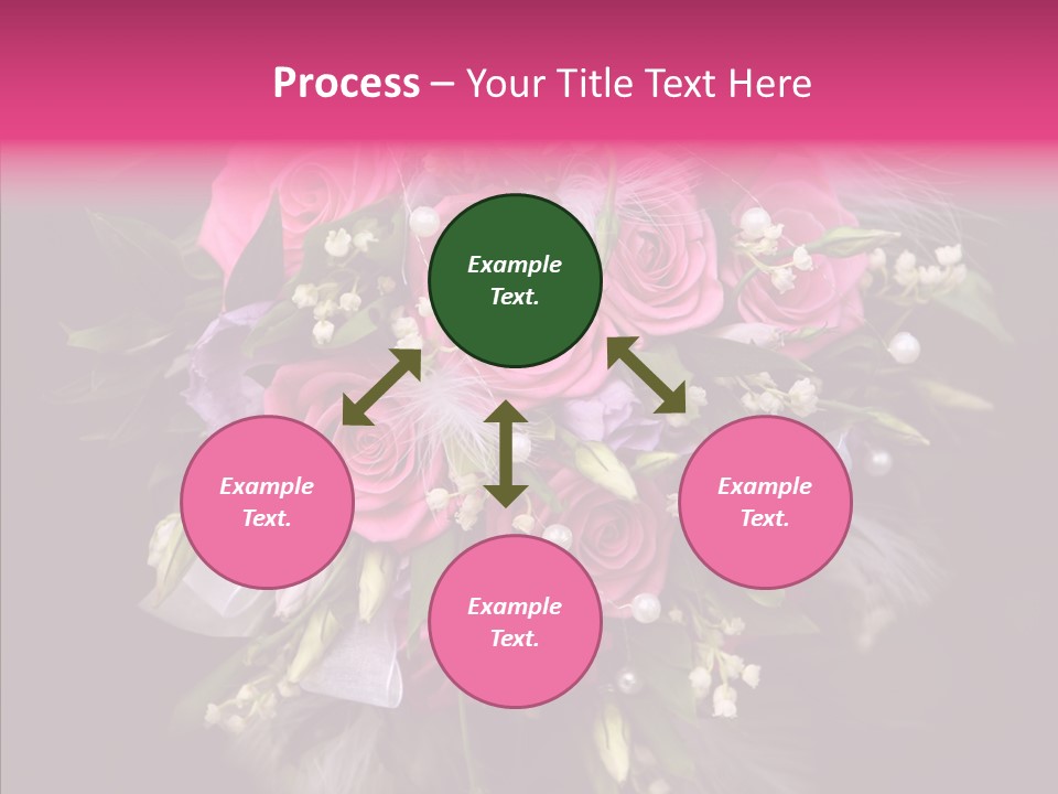 Bouquet Green Bridal PowerPoint Template