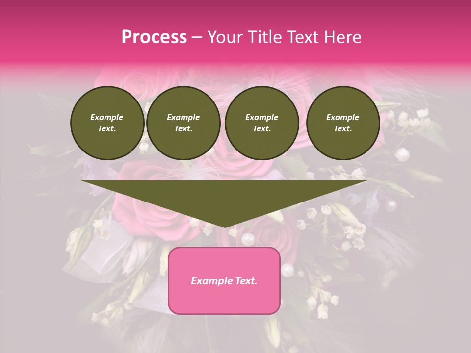Bouquet Green Bridal PowerPoint Template