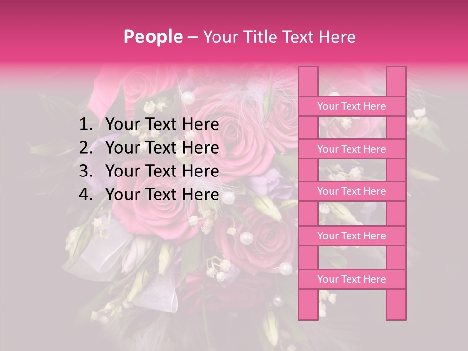 Bouquet Green Bridal PowerPoint Template