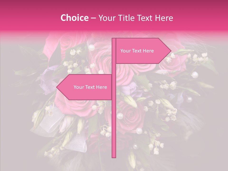 Bouquet Green Bridal PowerPoint Template