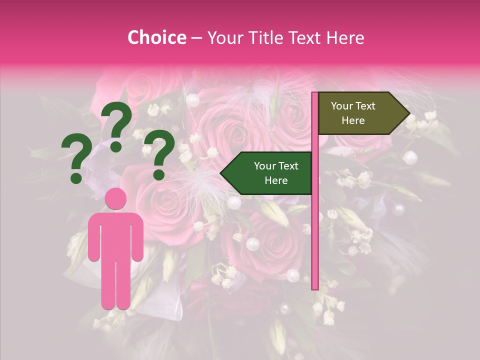 Bouquet Green Bridal PowerPoint Template