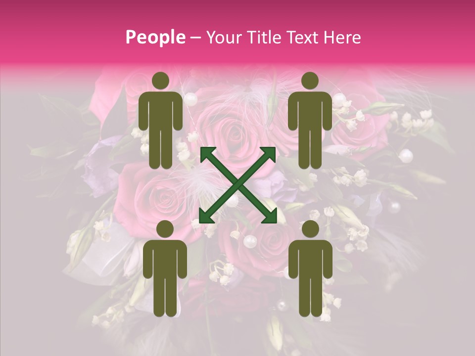 Bouquet Green Bridal PowerPoint Template