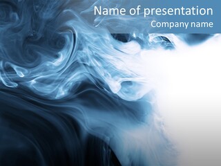 Blue Fire Silky PowerPoint Template