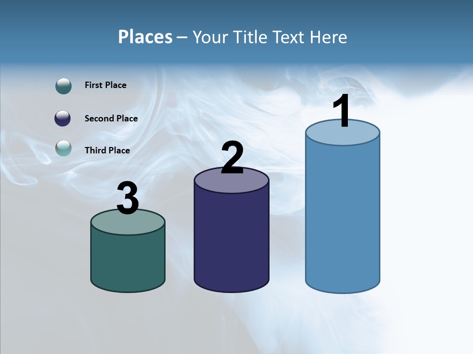 Blue Fire Silky PowerPoint Template