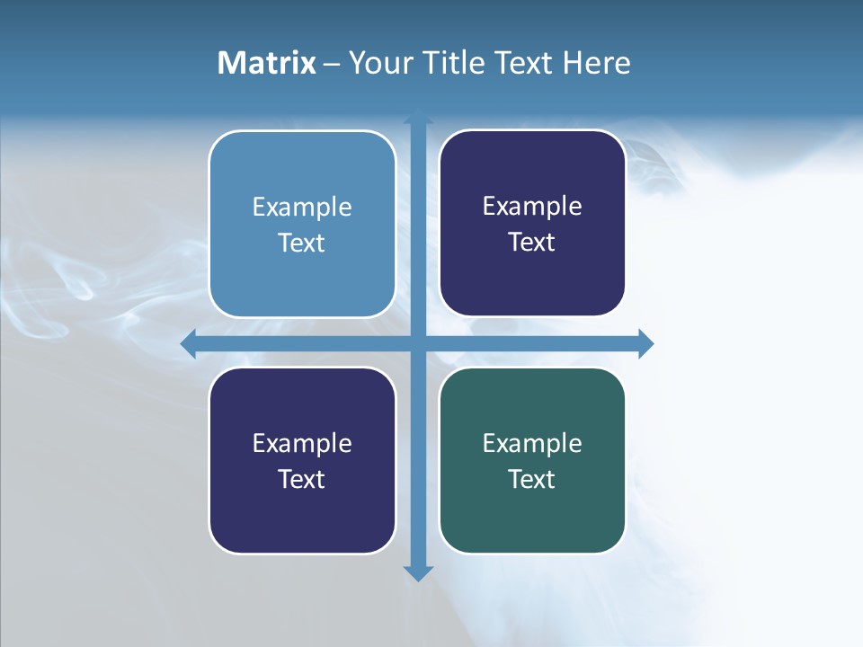 Blue Fire Silky PowerPoint Template