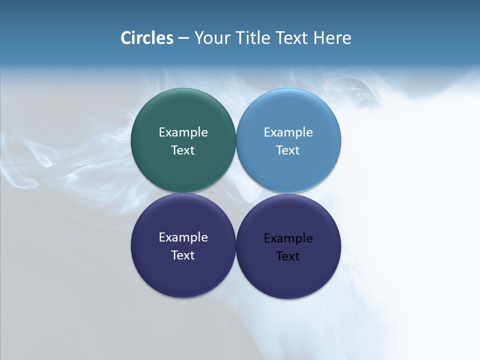 Blue Fire Silky PowerPoint Template