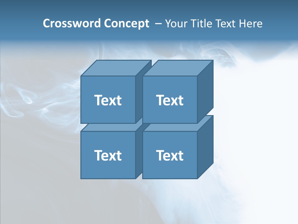 Blue Fire Silky PowerPoint Template