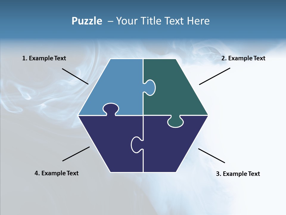 Blue Fire Silky PowerPoint Template