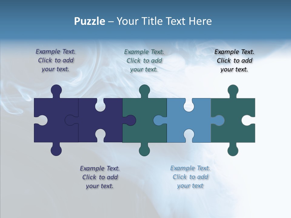 Blue Fire Silky PowerPoint Template