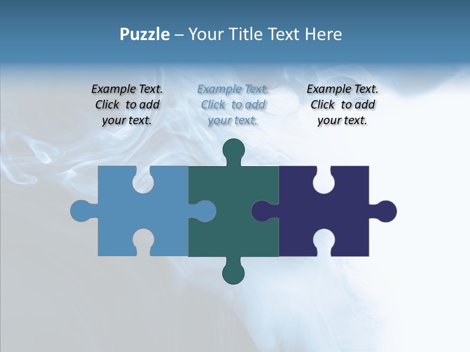 Blue Fire Silky PowerPoint Template