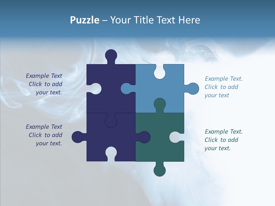 Blue Fire Silky PowerPoint Template