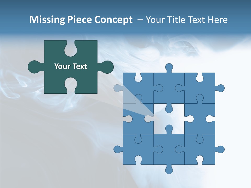 Blue Fire Silky PowerPoint Template