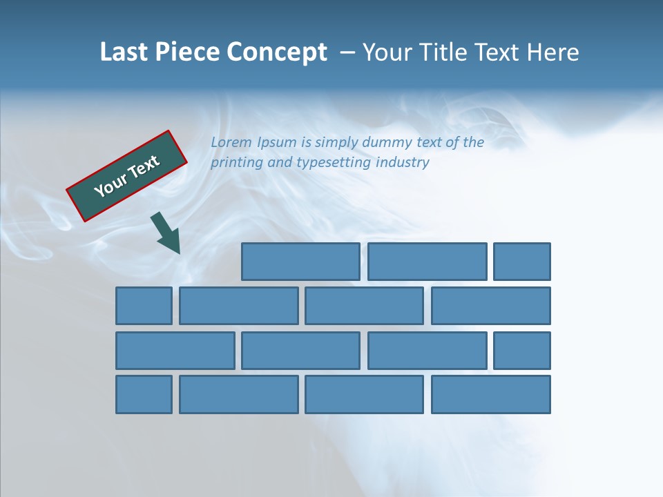 Blue Fire Silky PowerPoint Template