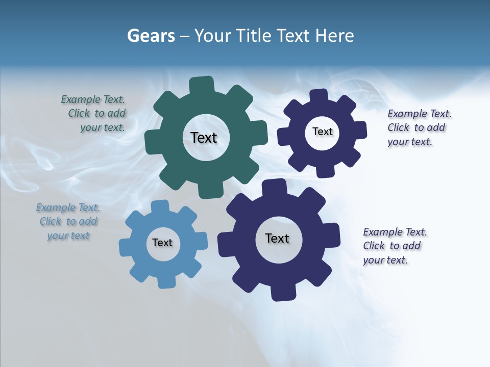 Blue Fire Silky PowerPoint Template