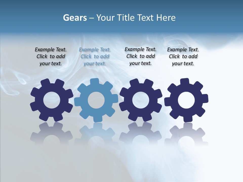 Blue Fire Silky PowerPoint Template
