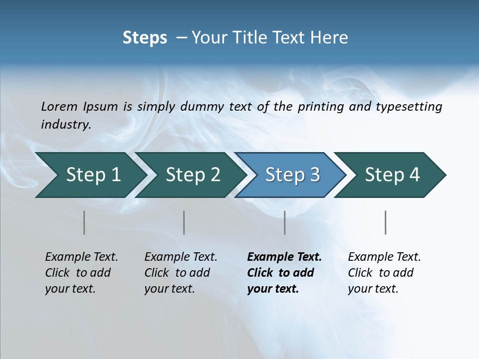 Blue Fire Silky PowerPoint Template
