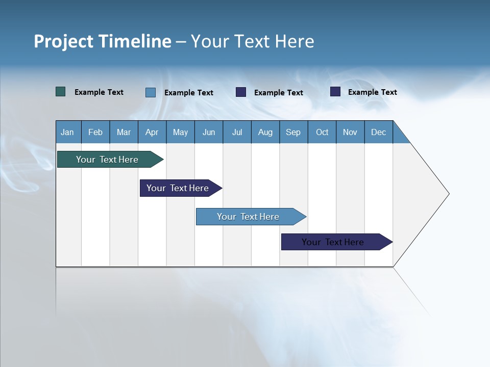 Blue Fire Silky PowerPoint Template