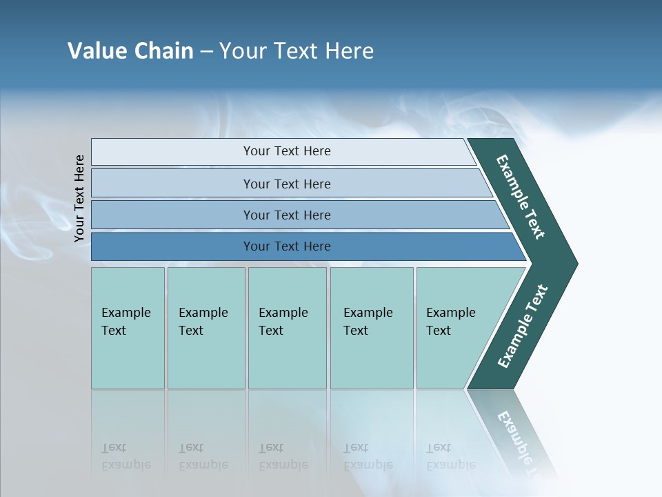 Blue Fire Silky PowerPoint Template