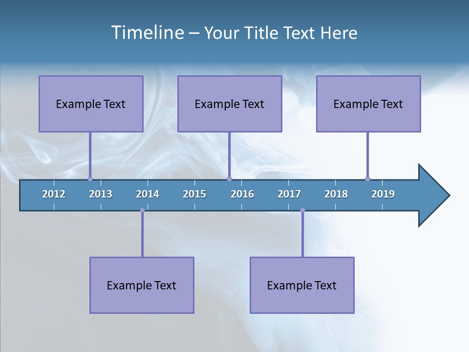 Blue Fire Silky PowerPoint Template