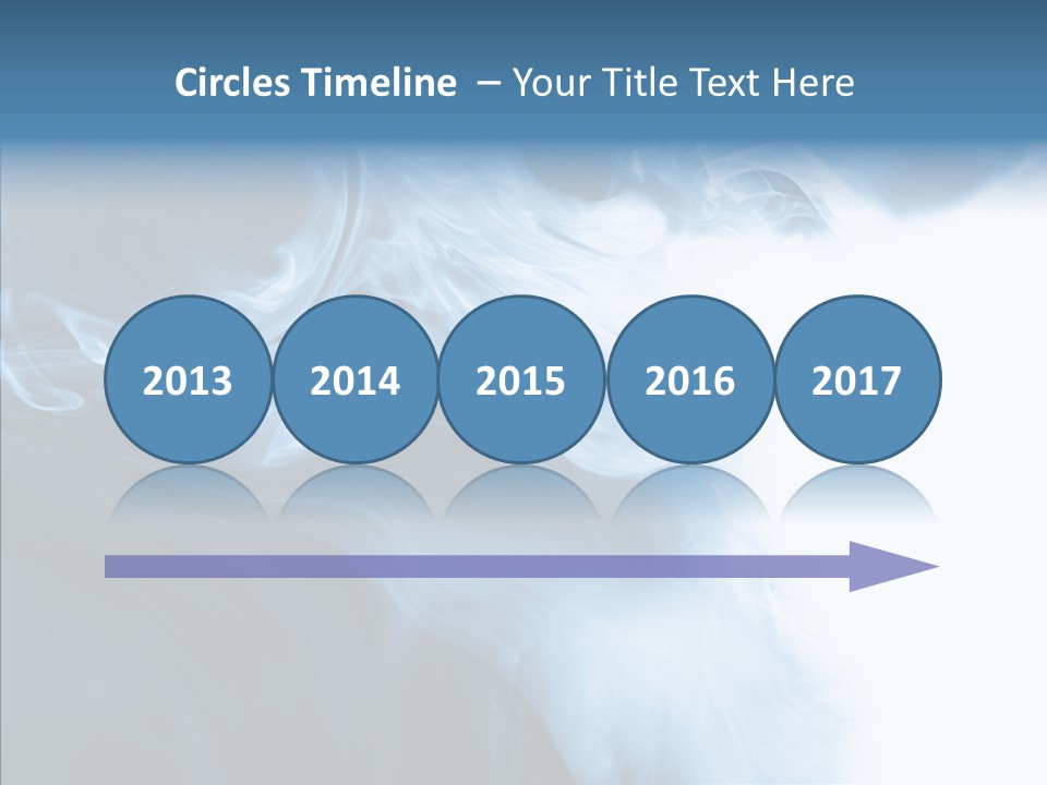 Blue Fire Silky PowerPoint Template