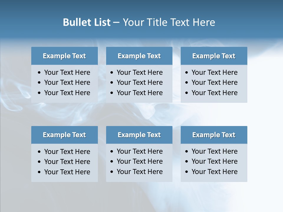 Blue Fire Silky PowerPoint Template