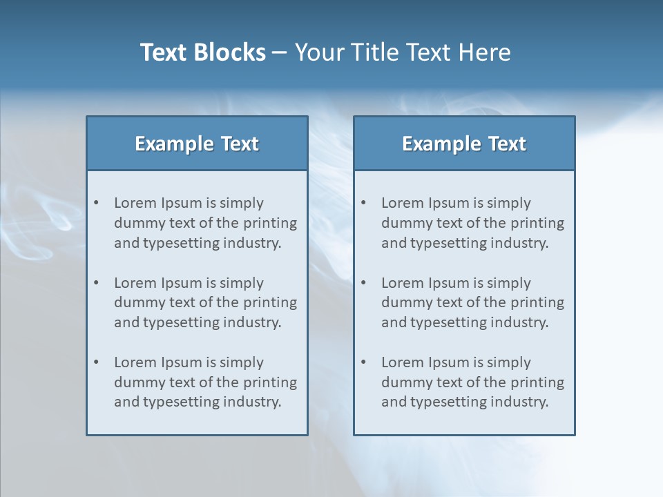 Blue Fire Silky PowerPoint Template