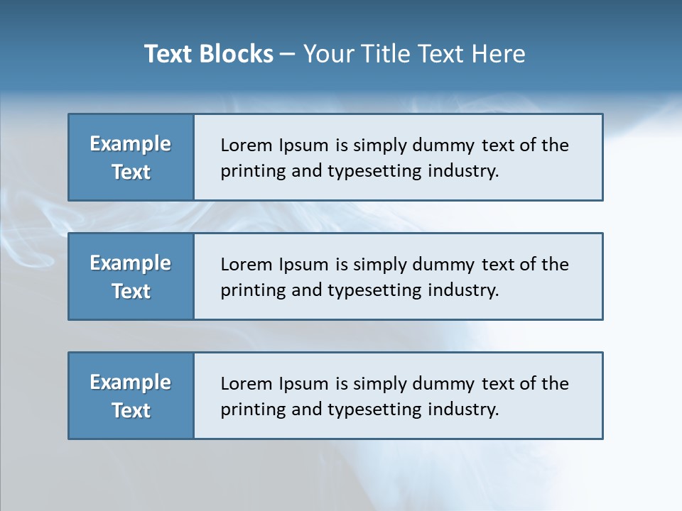 Blue Fire Silky PowerPoint Template