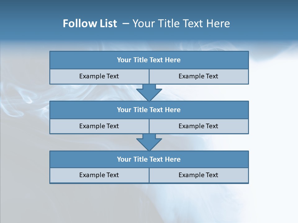 Blue Fire Silky PowerPoint Template