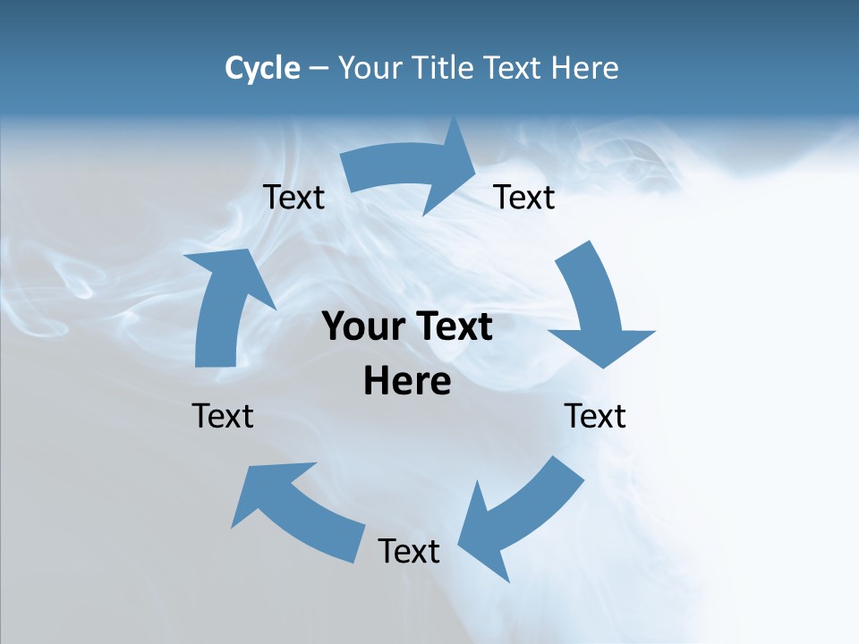 Blue Fire Silky PowerPoint Template