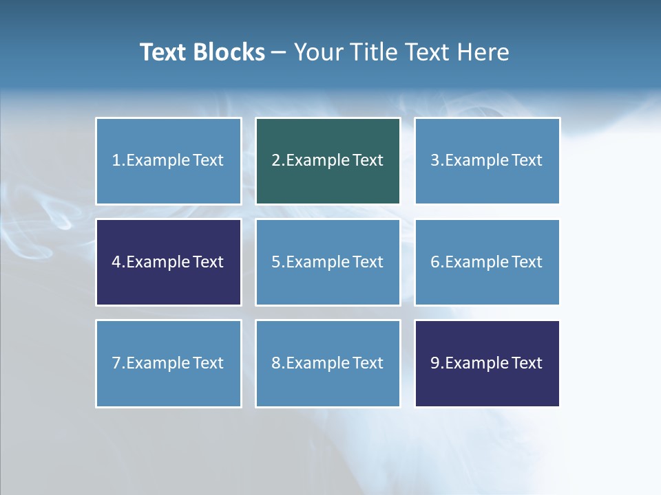 Blue Fire Silky PowerPoint Template