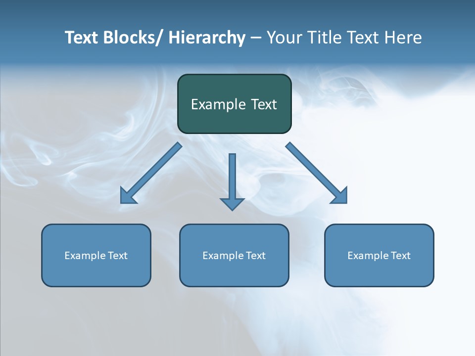 Blue Fire Silky PowerPoint Template