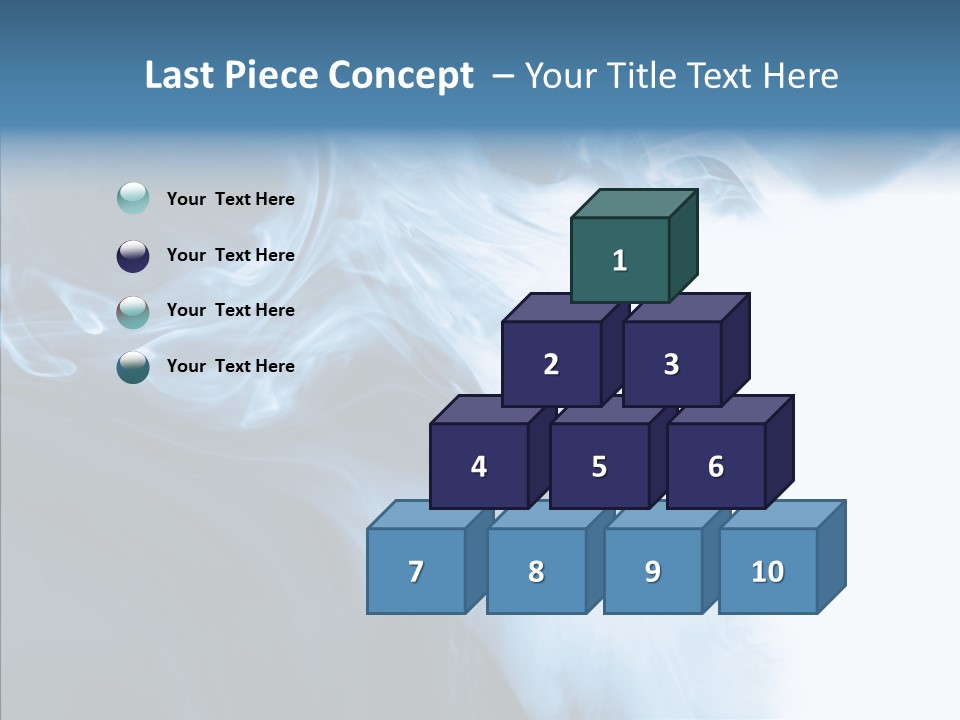 Blue Fire Silky PowerPoint Template