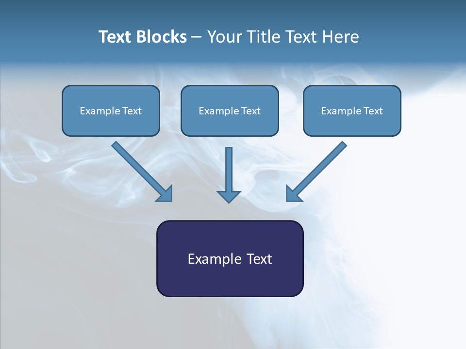 Blue Fire Silky PowerPoint Template