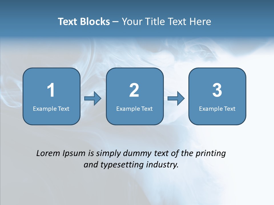 Blue Fire Silky PowerPoint Template