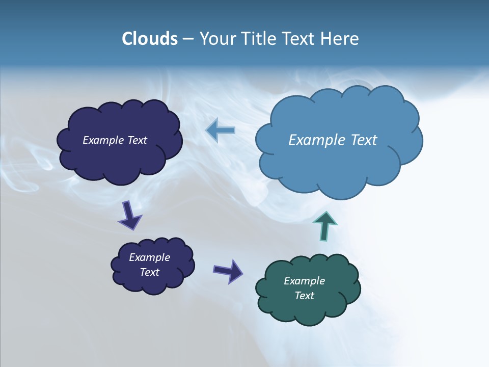 Blue Fire Silky PowerPoint Template