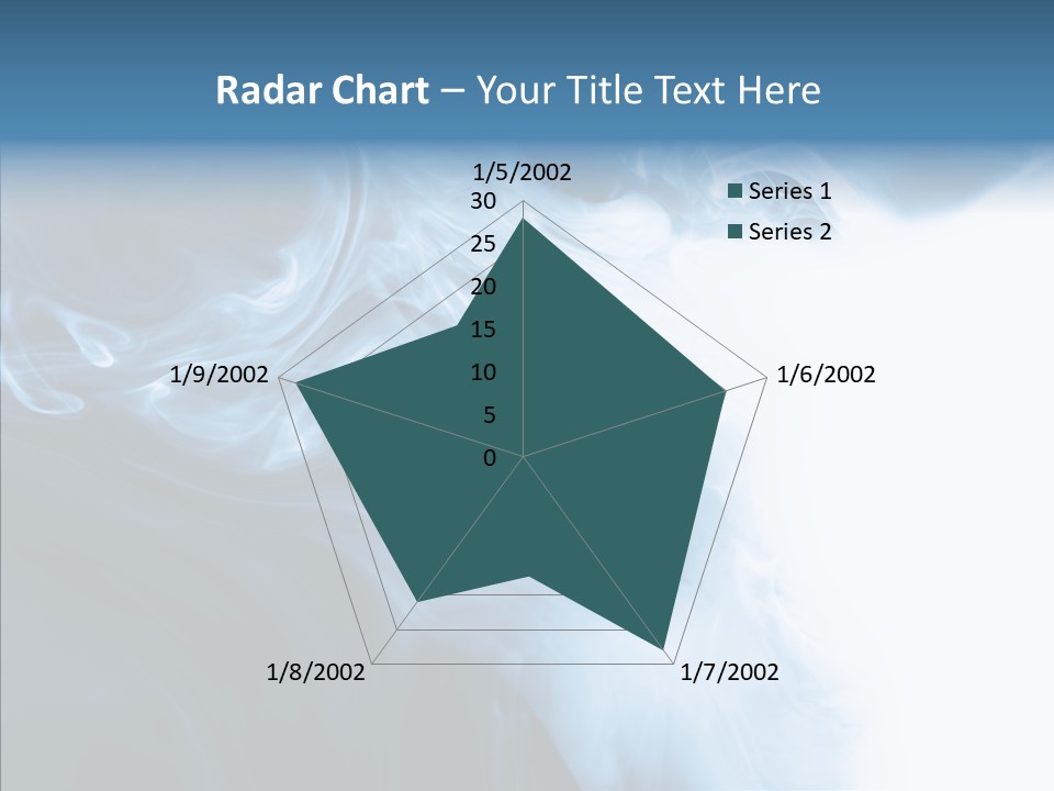 Blue Fire Silky PowerPoint Template