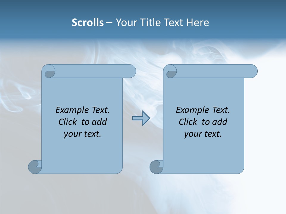 Blue Fire Silky PowerPoint Template