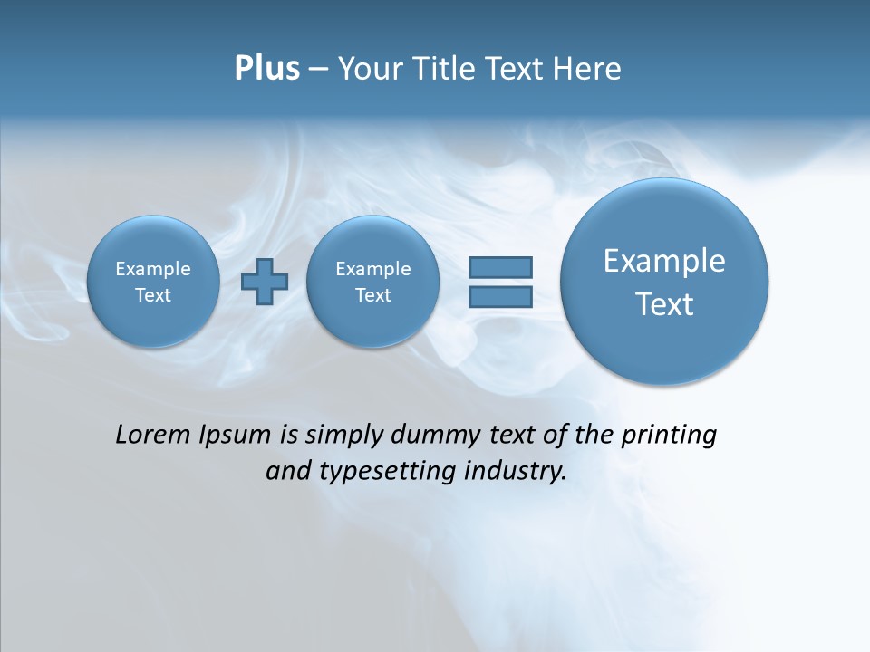 Blue Fire Silky PowerPoint Template