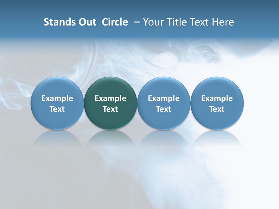 Blue Fire Silky PowerPoint Template
