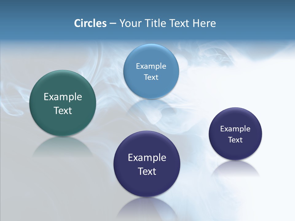 Blue Fire Silky PowerPoint Template